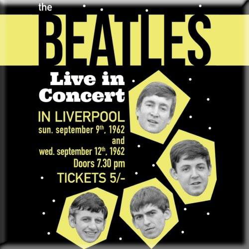 The Beatles Fridge Magnet: Live in Concert - The Beatles - Koopwaar - Apple Corps - Accessories - 5055295332461 - 