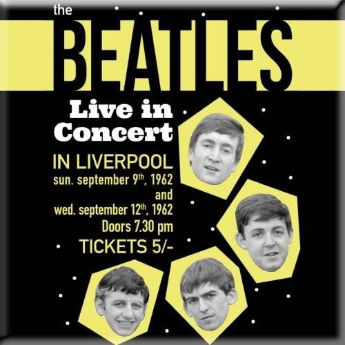 Cover for The Beatles · The Beatles Fridge Magnet: Live in Concert (Magnet)