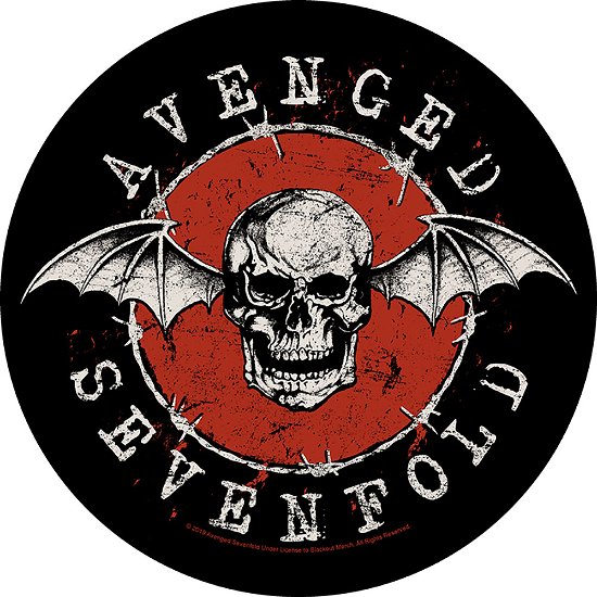Cover for Avenged Sevenfold · Avenged Sevenfold Back Patch: Distressed Skull (MERCH) [Black edition] (2020)