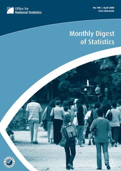 Cover for Na Na · Monthly Digest of Statistics Volume 750, June 2008 (Paperback Book) (2008)