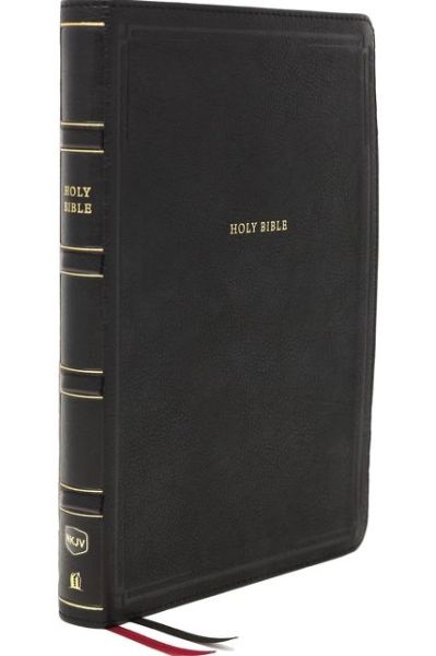 Cover for Thomas Thomas Nelson · NKJV, Deluxe Thinline Reference Bible, Large Print, Leathersoft, Black, Thumb Indexed, Red Letter Edition, Comfort Print Holy Bible, New King James Version (Book) (2020)