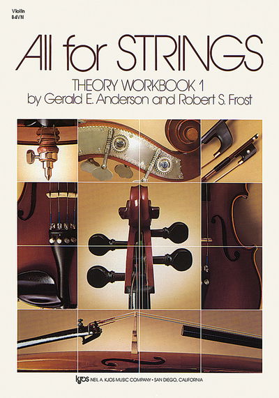 Cover for Anderson, Gerald, M.D., F.R.C.P. · All for Strings Theory Workbook 1 Violin - All For Strings (Sheet music) (1987)