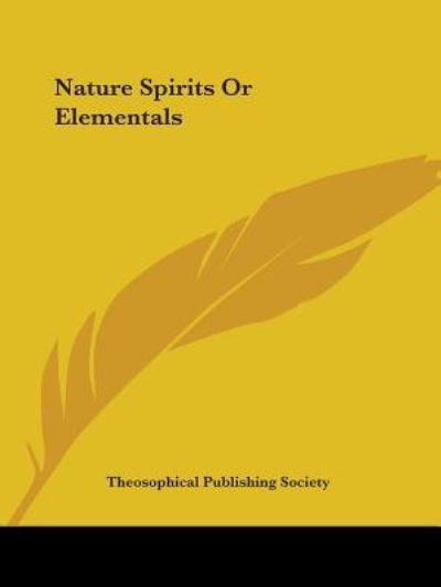 Cover for Theosophical Publishing Society · Nature Spirits or Elementals (Paperback Book) (2005)