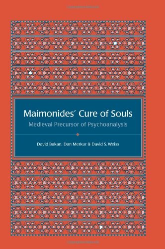 Cover for David Bakan · Maimonides' Cure of Souls: Medieval Precursor of Psychoanalysis (Paperback Book) (2010)