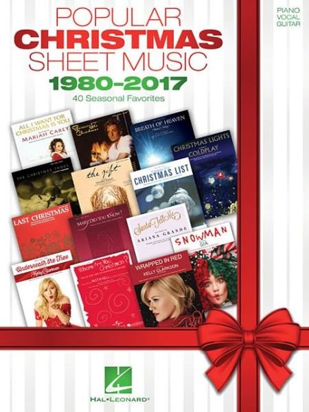Cover for Hal Leonard Corp. · Popular Christmas Sheet Music - 1980-2017 (Paperback Book) (2018)