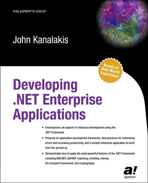 Cover for John Kanalakis · Developing .NET Enterprise Applications (Paperback Book) [Softcover reprint of the original 1st edition] (2003)