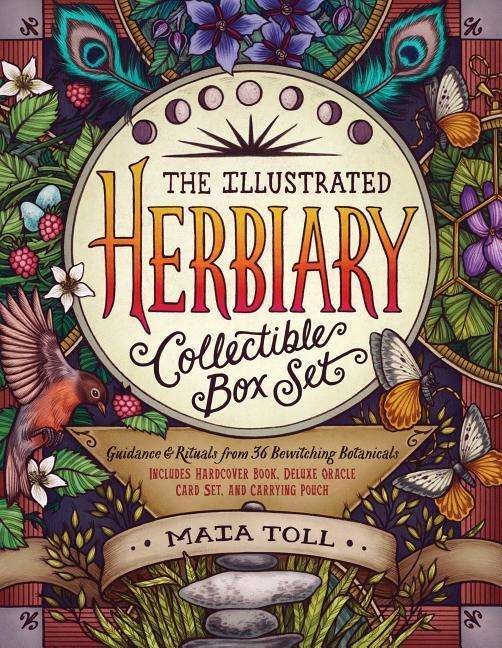 Cover for Maia Toll · The Illustrated Herbiary Collectible Box Set: Guidance and Rituals from 36 Bewitching Botanicals; Includes Hardcover Book, Deluxe Oracle Card Set, and Carrying Pouch (Gebundenes Buch) (2019)