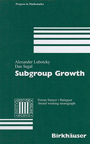 Cover for Alexander Lubotzky · Subgroup Growth - Progress in Mathematics (Paperback Book) [Softcover reprint of the original 1st ed. 2003 edition] (2012)