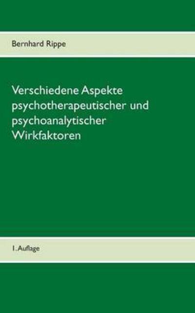 Cover for Rippe · Verschiedene Aspekte psychotherap (Bok) (2015)