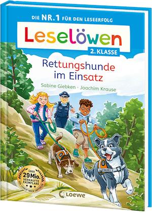 Leselöwen 2. Klasse - Rettungshunde im Einsatz - Sabine Giebken - Książki - Loewe - 9783743217461 - 12 czerwca 2024