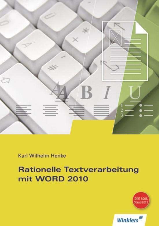 Cover for Henke · Rationelle Textver.m.WORD 2010+CD (Book)