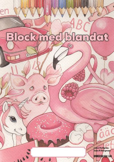 Cover for Lena Hultgren · Block med blandat 5 - rosa, 5-pack (Paperback Book) [Ned edition] (2020)