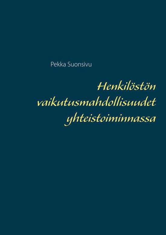 Cover for Suonsivu · Henkilöstön vaikutusmahdollisu (Book)