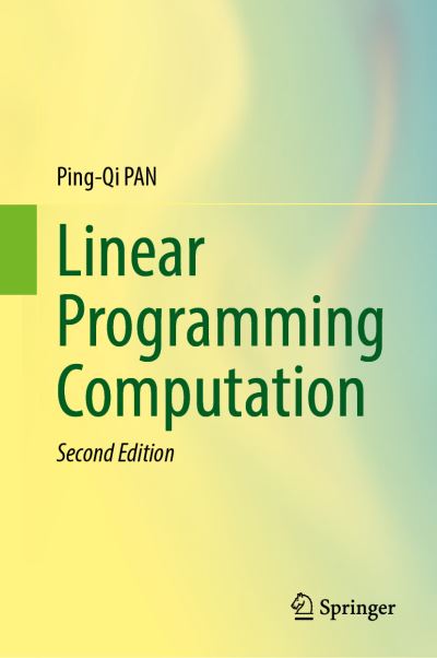 Cover for Ping-Qi PAN · Linear Programming Computation (Hardcover Book) [2nd ed. 2023 edition] (2023)