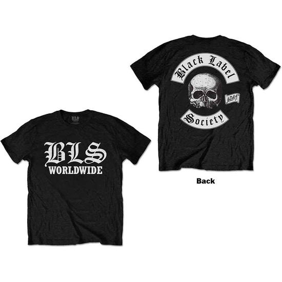 Black Label Society Unisex T-Shirt: Worldwide (Back Print) - Black Label Society - Merchandise -  - 9950670607461 - 