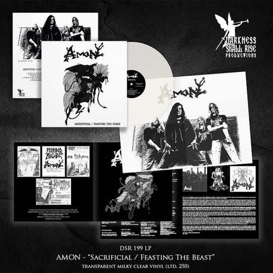 Sacrificial / Feasting the Beast (Milky Clear Vinyl) - Amon - Music - DARKNESS SHALL RISE PRODUCTION - 9956683443461 - March 8, 2024