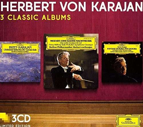 Cover for Herbert Von Karajan · Three Classic Albums (Mozart / Bizet / Respighi / Prokof (CD) [Limited edition] (2014)