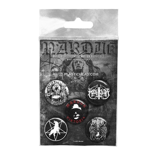 Marduk Button Badge Set - Marduk - Produtos - PHM BLACK METAL - 0803341562462 - 11 de fevereiro de 2022