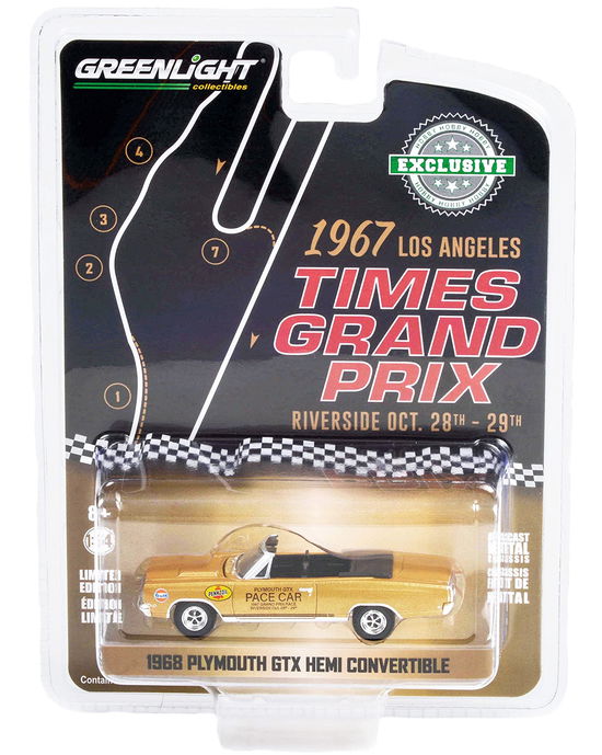 1/64 1968 Plymouth Gtx 426 Hemi Conv 1967 La Times Gp Rivers -  - Gadżety - R - 0810027499462 - 