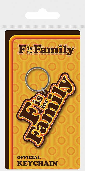 Cover for F Is For Family: Pyramid · Retro Logo Rubber (Keychain / Portachiavi) (MERCH)