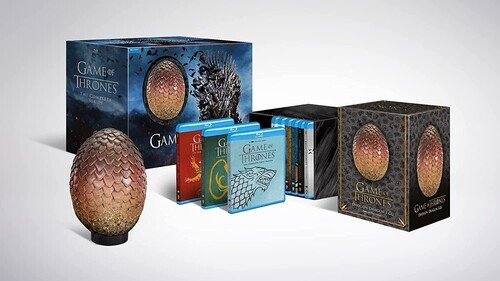 Cover for Game of Thrones: Complete Series · Game Of Thrones Seasons 1 to 8 Complete Collection (With Dragon Egg) (Blu-Ray) (2023)