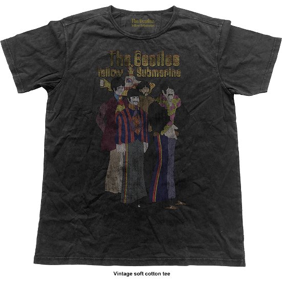 Cover for The Beatles · The Beatles Unisex Vintage T-Shirt: Yellow Submarine Band (T-shirt) [size M] [Black - Unisex edition]