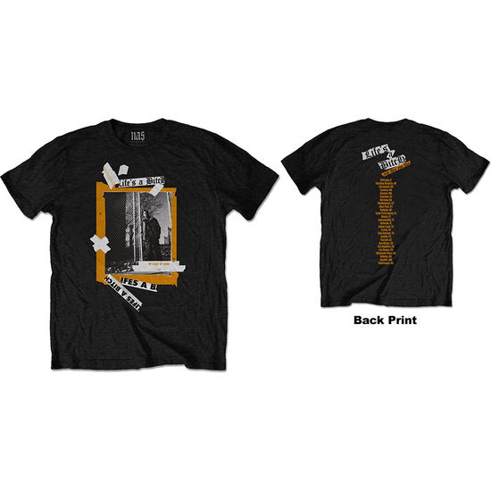 Cover for Nas · Nas Unisex T-Shirt: Life's a Bitch (Black) (Back Print) (T-shirt) [size XXXL] [Black - Unisex edition] (2021)