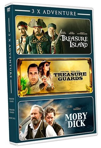 Cover for 3 x Adventure · Treasure Island / Treasure Guards / Moby Dick (DVD) (2014)