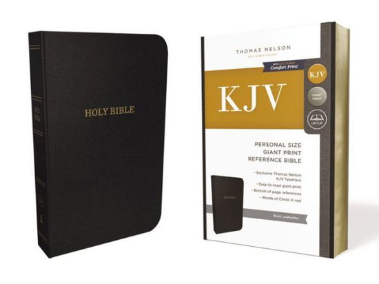 Cover for Thomas Nelson · KJV Holy Bible: Personal Size Giant Print with 43,000 Cross References, Black Leather-Look, Red Letter, Comfort Print: King James Version (Paperback Book) (2017)