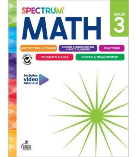 Spectrum Math Workbook Grade 3 - Spectrum - Boeken - Carson Dellosa - 9781483871462 - 6 mei 2024
