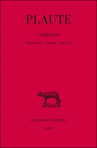 Comédies: Tome Vi : Pseudolus. - Rudens. - Stichus. (Collection Des Universites De France Serie Latine) (French Edition) - Plaute - Książki - Les Belles Lettres - 9782251011462 - 1938