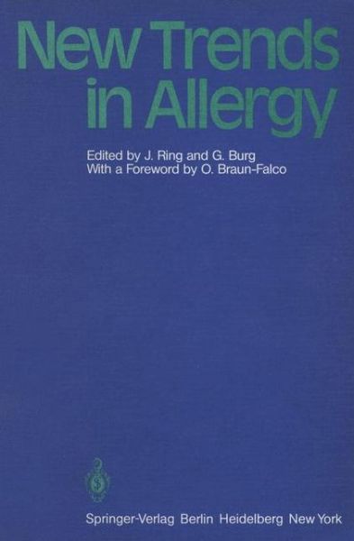 Cover for J Ring · New Trends in Allergy (Paperback Book) (1981)