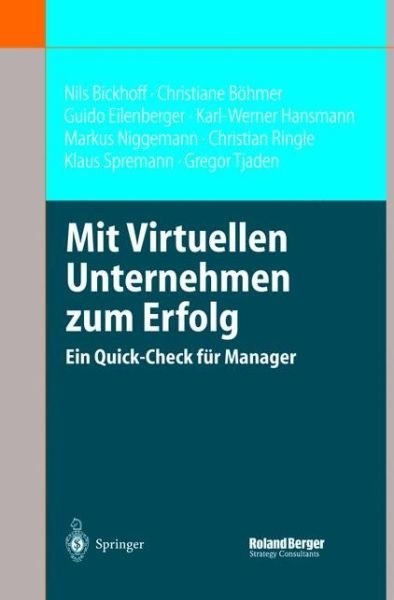 Cover for Nils Bickhoff · Mit Virtuellen Unternehmen Zum Erfolg (Paperback Bog) [2003 edition] (2003)