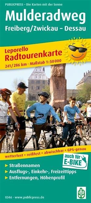 Cover for Publicpress · Mulde cycle path, cycle tour map 1:50,000 (Map) (2019)