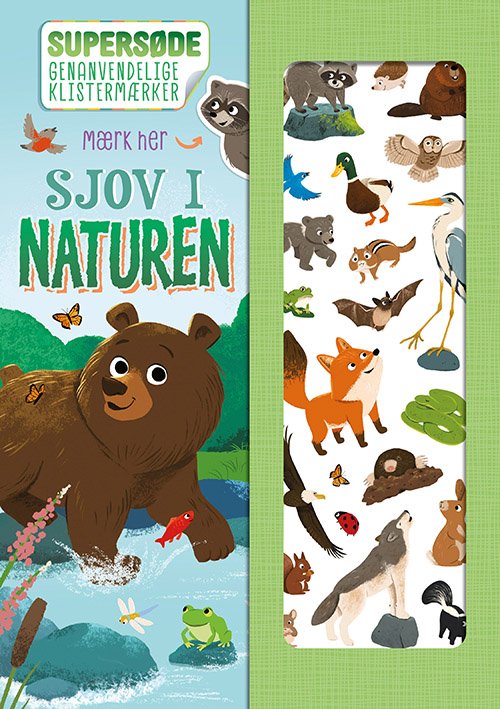 Cover for Sjov i naturen - med genanvendelige klistermærker (Cardboard Book) [1st edition] (2024)