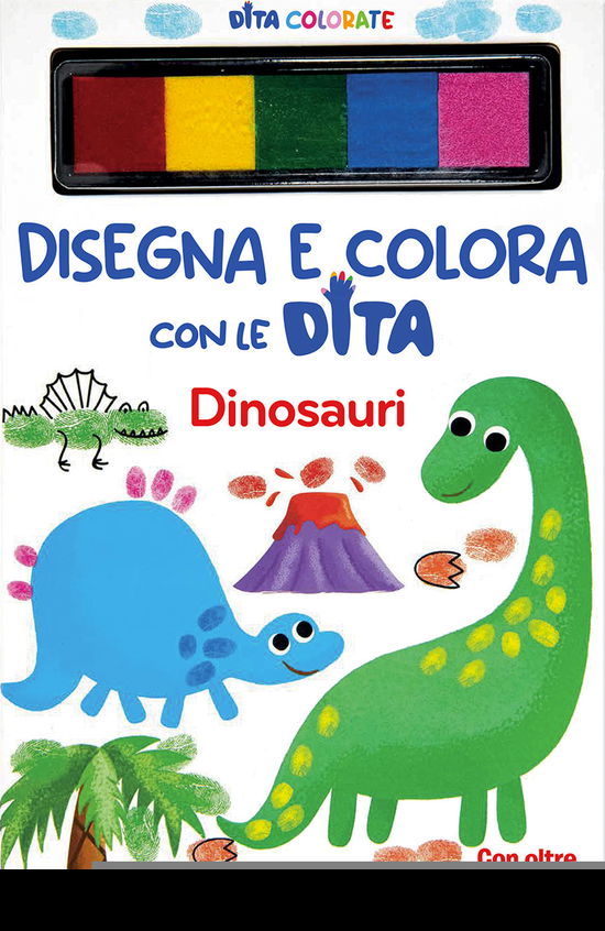 Cover for Elizabeth Golding · Dinosauri. Disegna E Colora Con Le Dita. Ediz. A Spirale (Book)