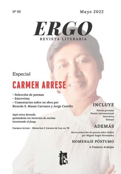 Cover for Movimiento Cultural I Ergo · Revista Literaria ERGO #05 Carmen Arrese (Paperback Bog) (2022)