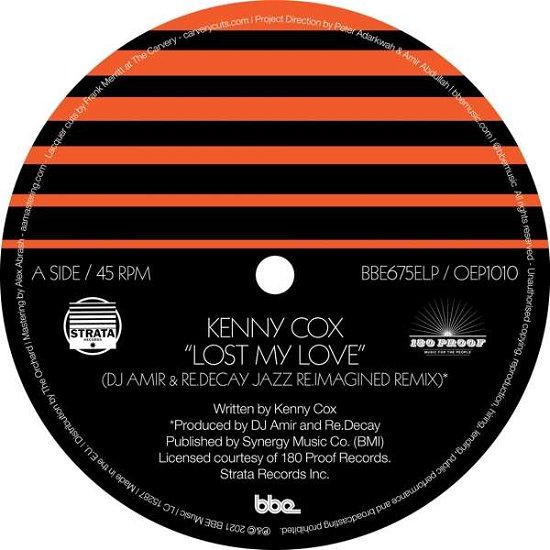Cover for Cox Kenny · Lost My Love (LP) [Black Vinyl edition] (2021)
