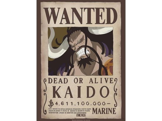 Cover for Abysse · ONE PIECE  - Poster «Wanted Kaido» (52x38) (Legetøj)