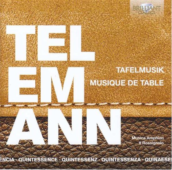Tafelmusik - Telemann / Musica Amphion / Belder - Musiikki - BRILLIANT CLASSICS - 5028421960463 - perjantai 1. marraskuuta 2019