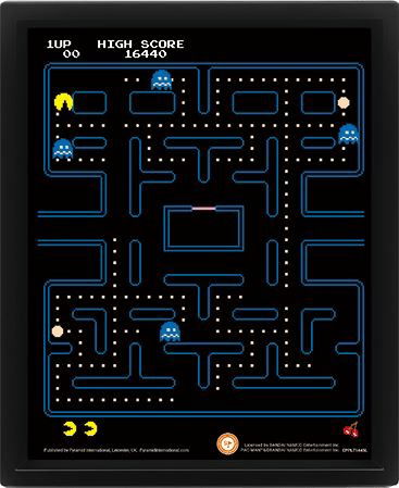 Pac-Man (3D Lenticular Poster 25x20 Cm) - Nintendo: Pyramid - Merchandise -  - 5051265801463 - 