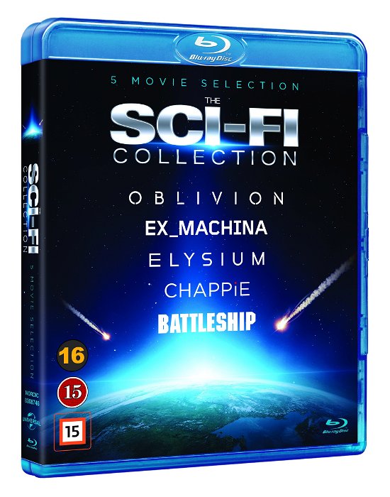 Cover for The Sci-Fi Collection · Oblivion / Ex_Machina / Elysium / Chappie / Battleship (Blu-ray) (2016)