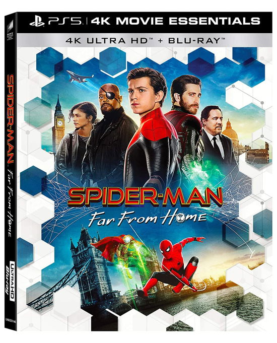 Cover for Jon Favreau,jake Gyllenhaal,tom Holland,samuel L. Jackson · Spider-man: Far from Home (4k Uhd+blu-ray) (Blu-ray) (2019)