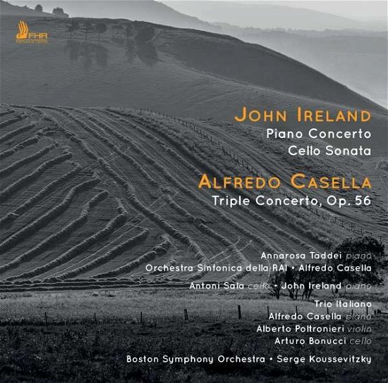 Cover for Casella / Ireland · Piano Concerto / Cello Sonata / Triple Concerto (CD) [Remastered edition] (2019)