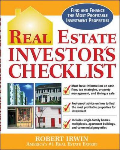 Cover for Robert Irwin · Real Estate Investor's Checklist (Paperback Book) [Ed edition] (2006)