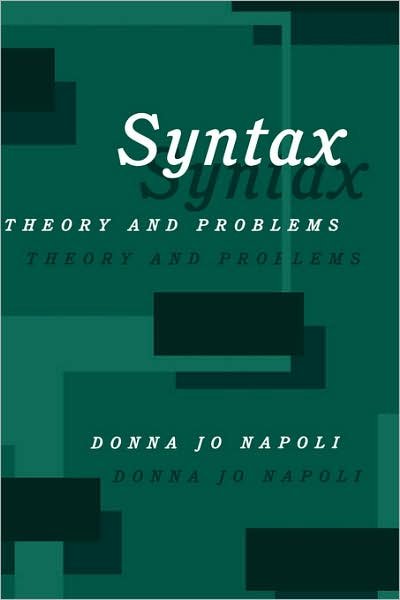Cover for Donna Jo Napoli · Syntax: Theory and Problems (Taschenbuch) (1993)