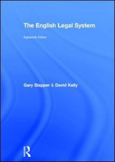 Cover for Gary Slapper · The English Legal System: 2015-2016 (Hardcover Book) [18 New edition] (2017)