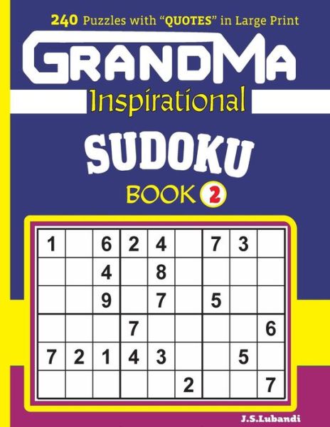 Cover for J S Lubandi · Grandma Inspirational Sudoku Book (Paperback Book) (2017)