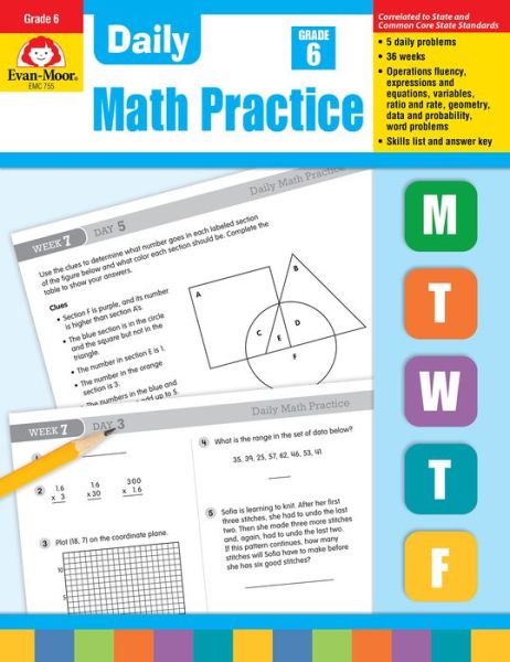 Cover for Wes Tuttle · Daily Common Core Math Practice, Grade 6 (Teacher) (Paperback Book) (1999)