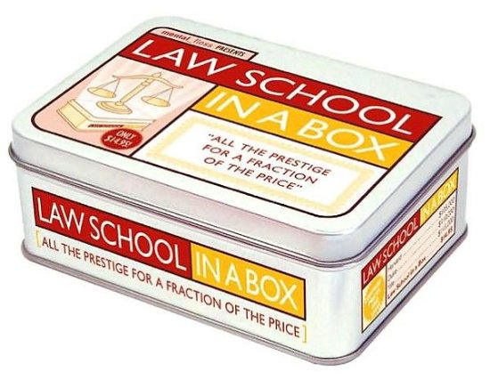 Cover for Mental_floss · Law School in a Box: All the Prestige for a Fraction of the Price - School in a Box (Flashcards) (2007)